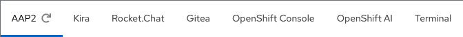 The showroom tab bar