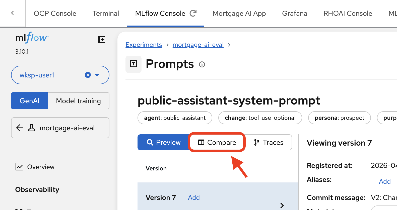 compare prompts