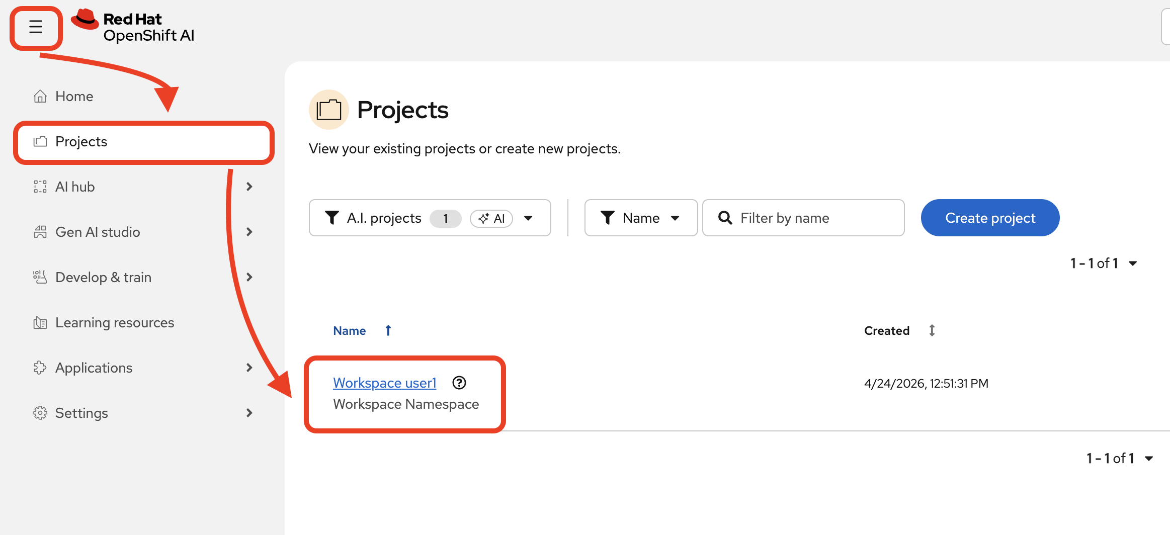 find project