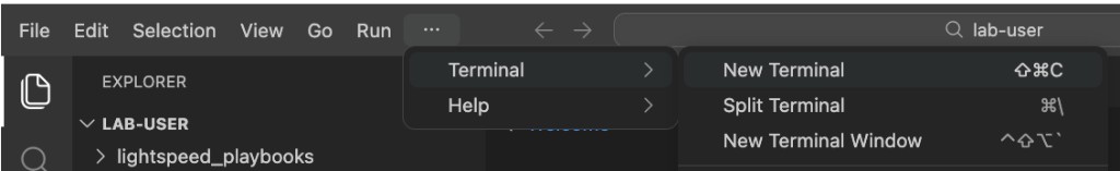 Open a new terminal in code-server