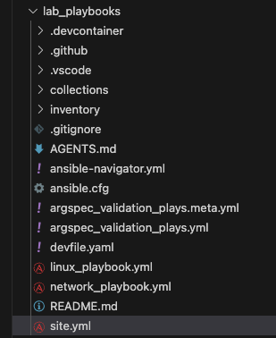 Lab Playbooks directory