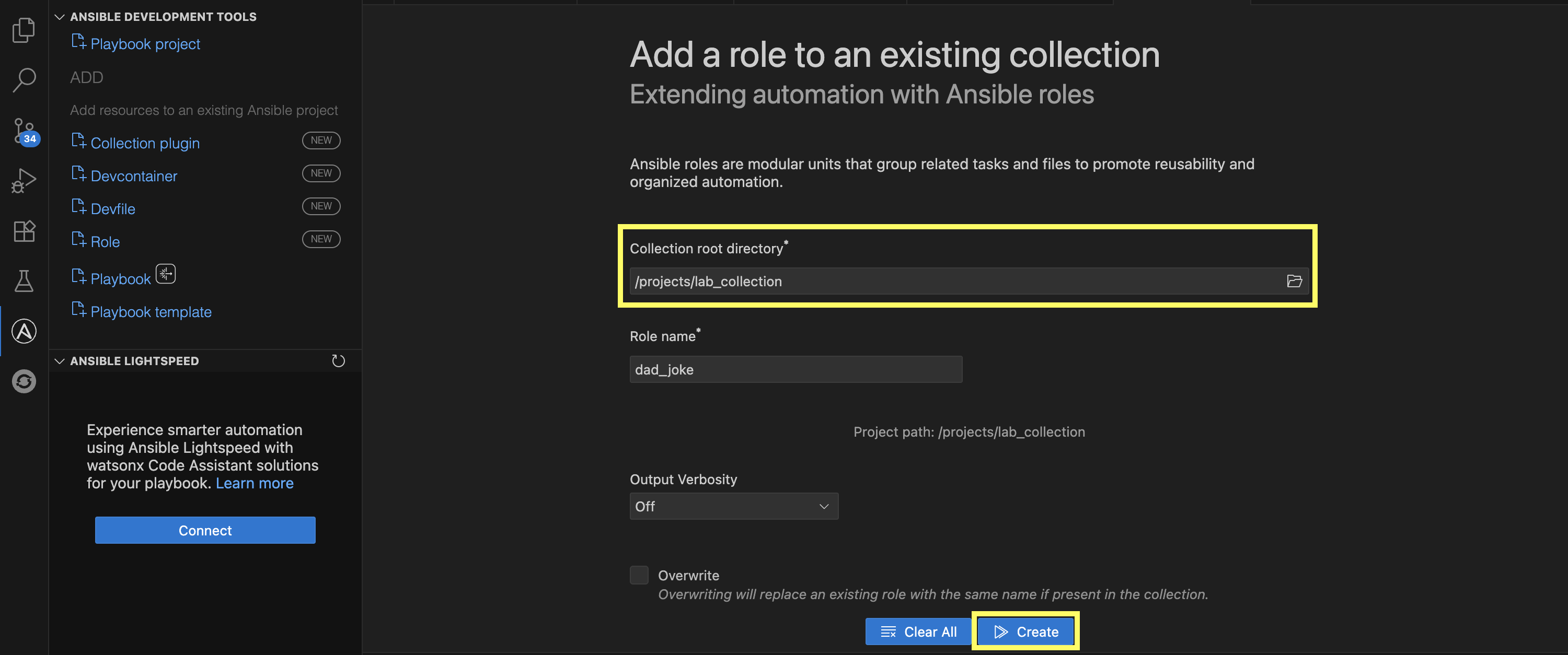 Create dad_joke Role