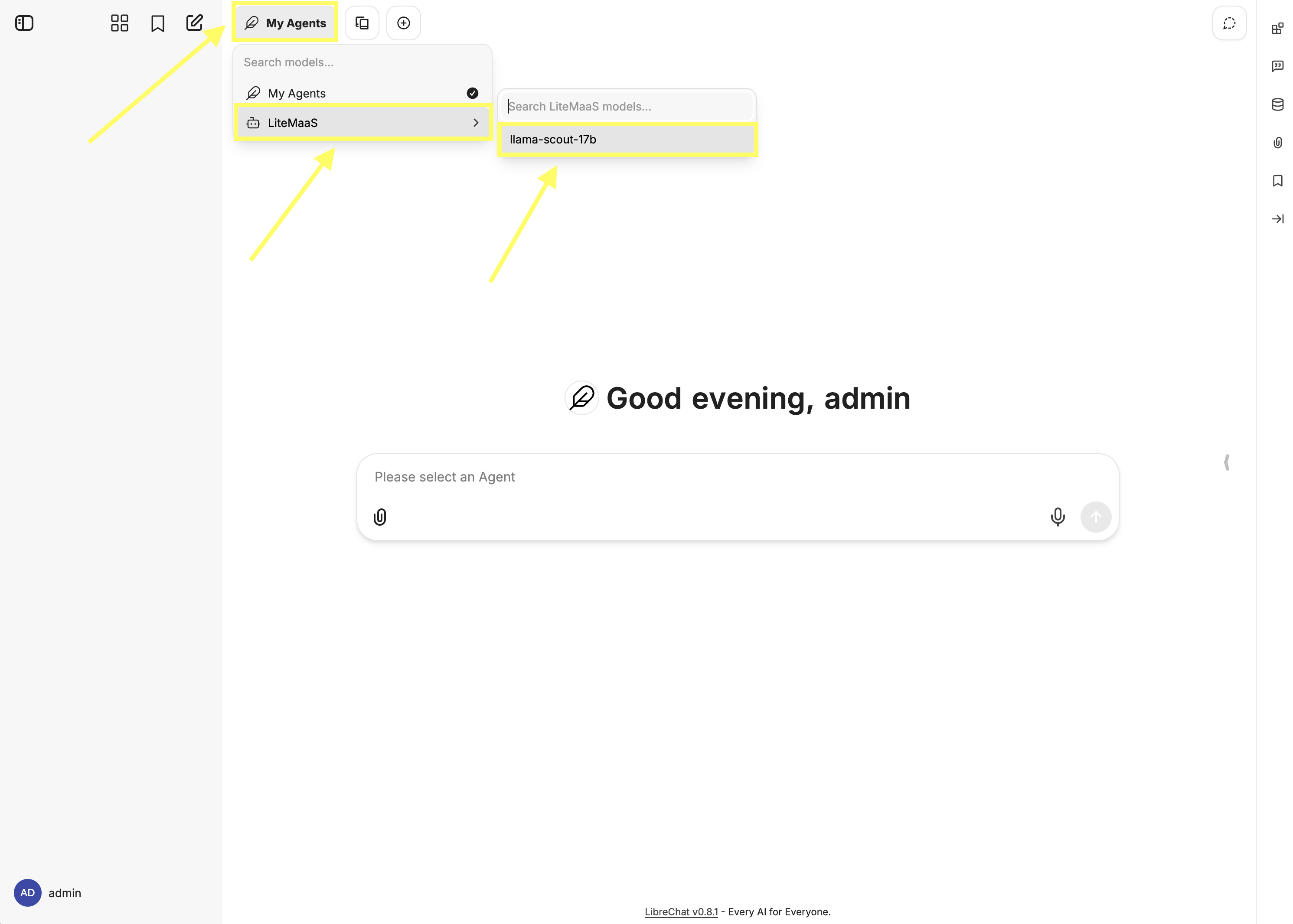 Enable the {litellm_available_models_list} Model in LibreChat
