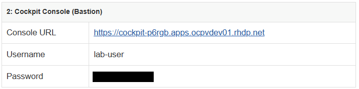 Example link to RHEL Web Console