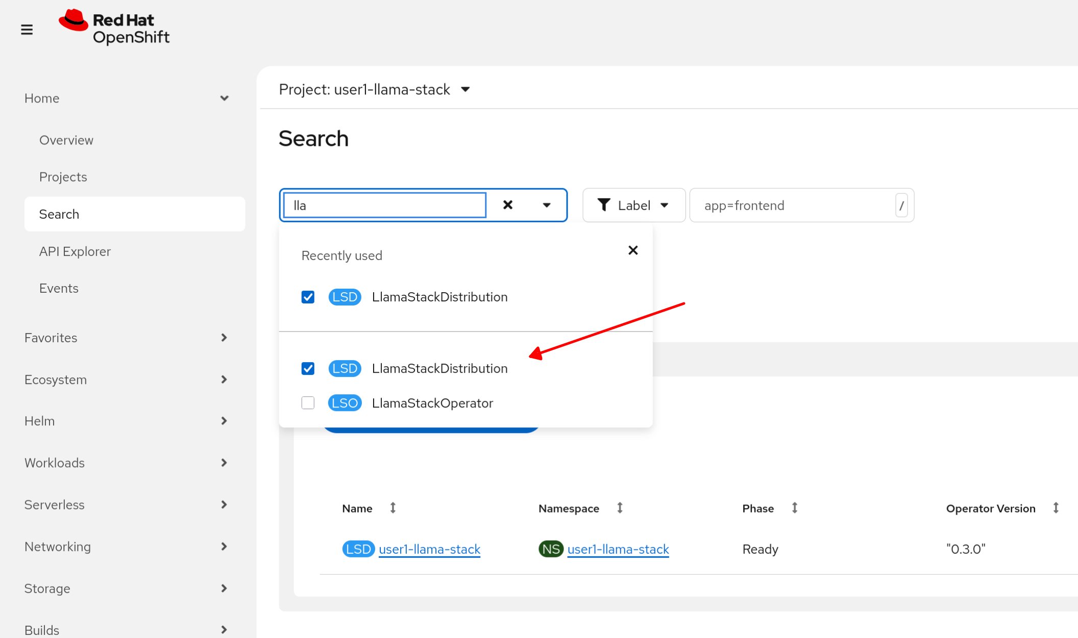 Llama Stack distribution