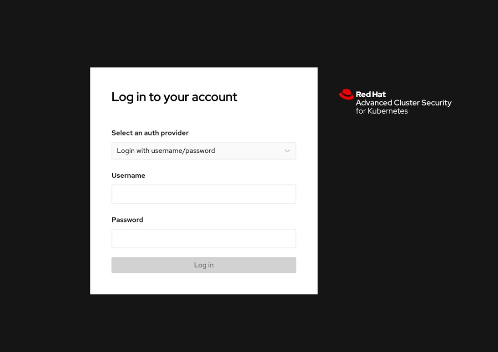 ACS Central Login Page