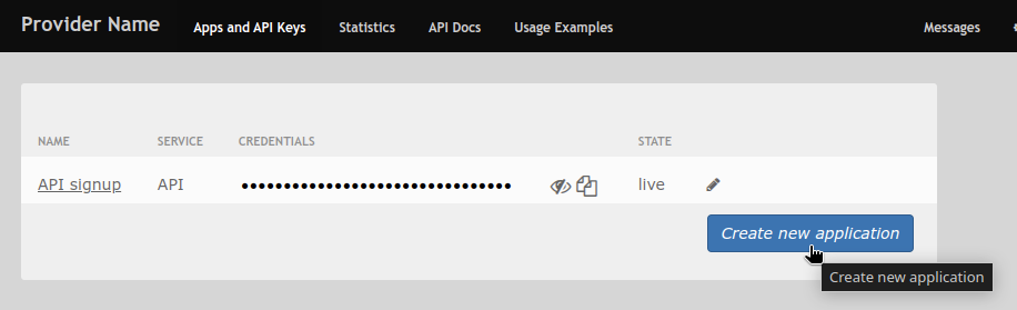 03 3scale create application