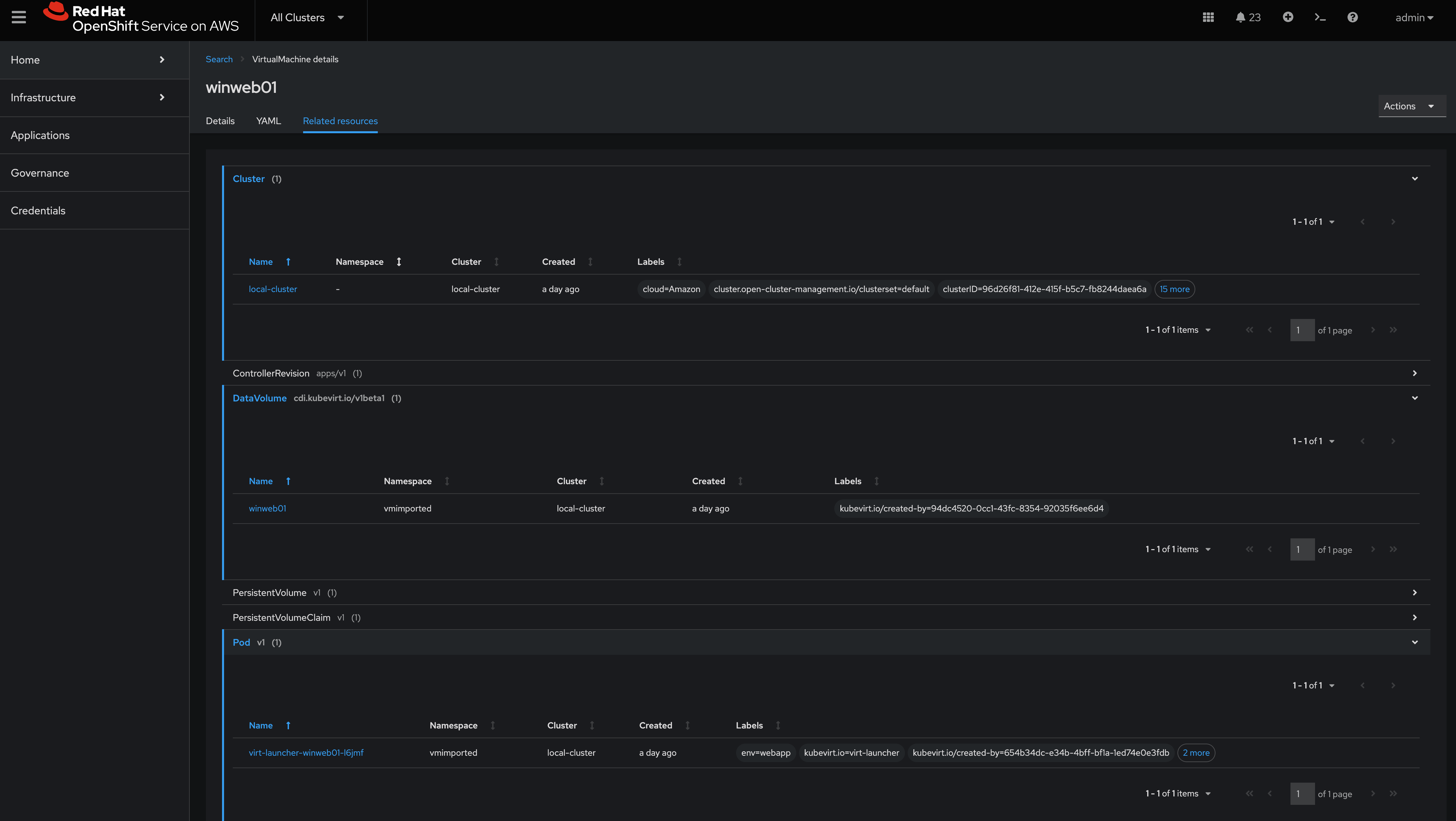 acm search vms3