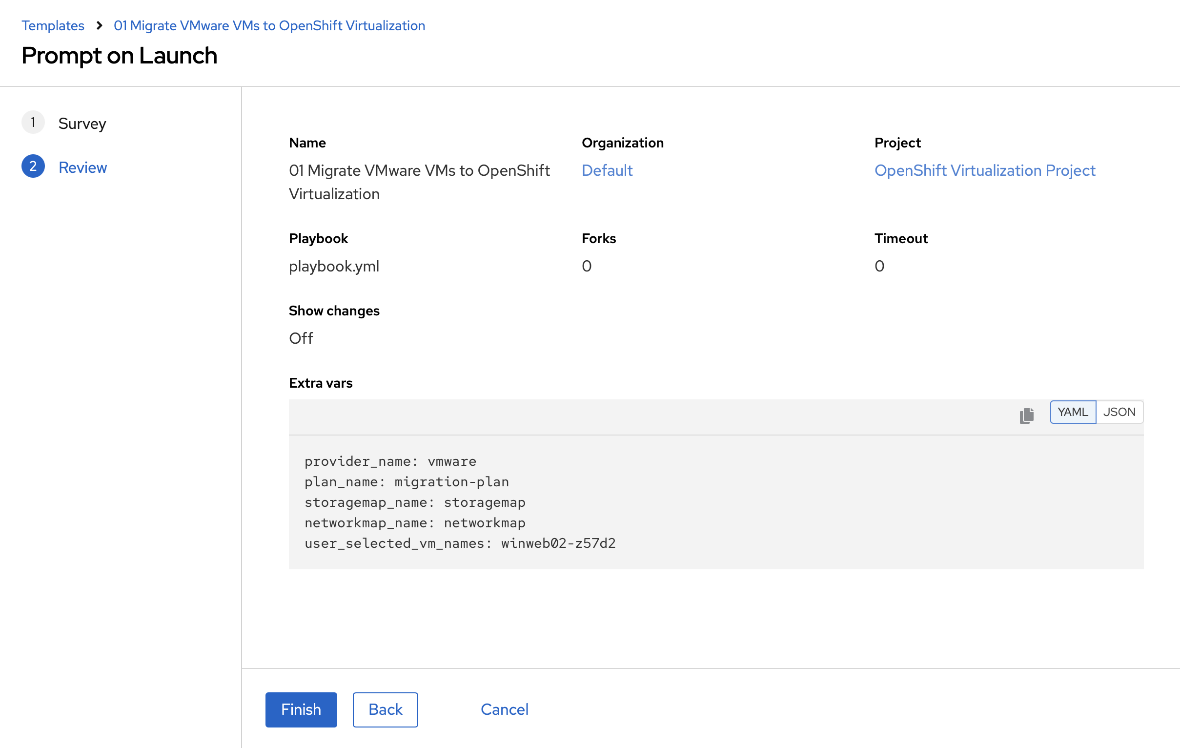 01 ansible migration template preview