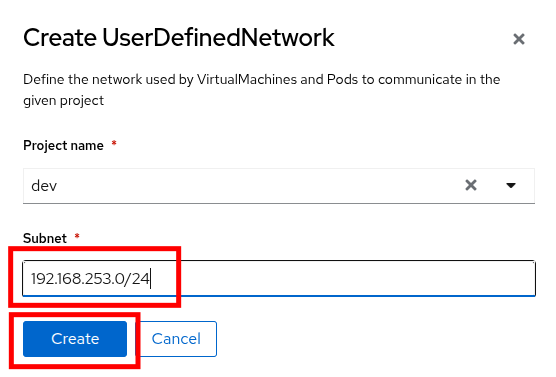 16 create udn dialog