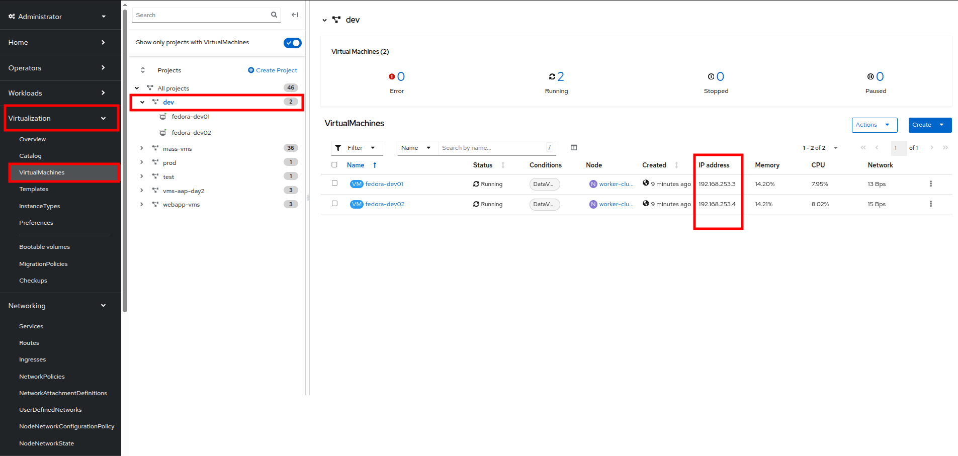 21 dev vms