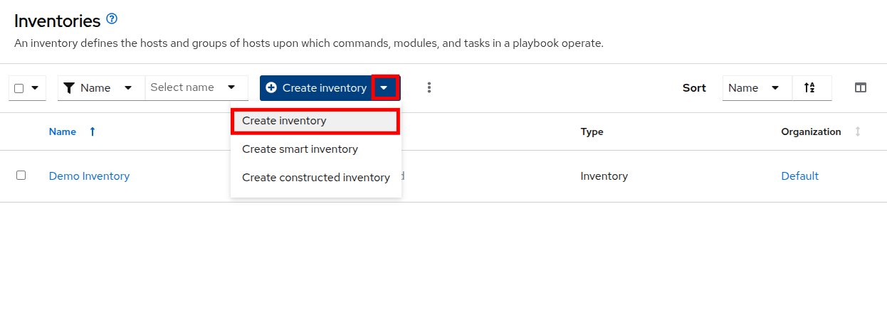 03 create inventory dropdown