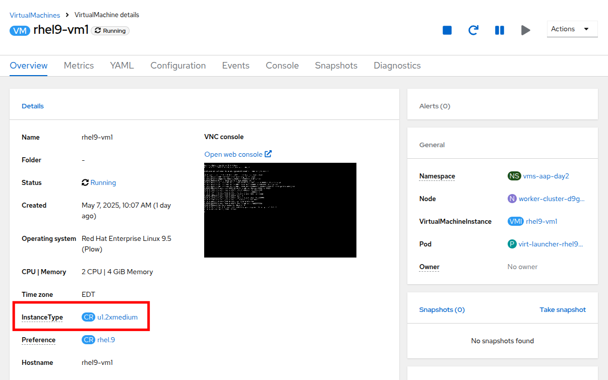 30 vm modified instancetype