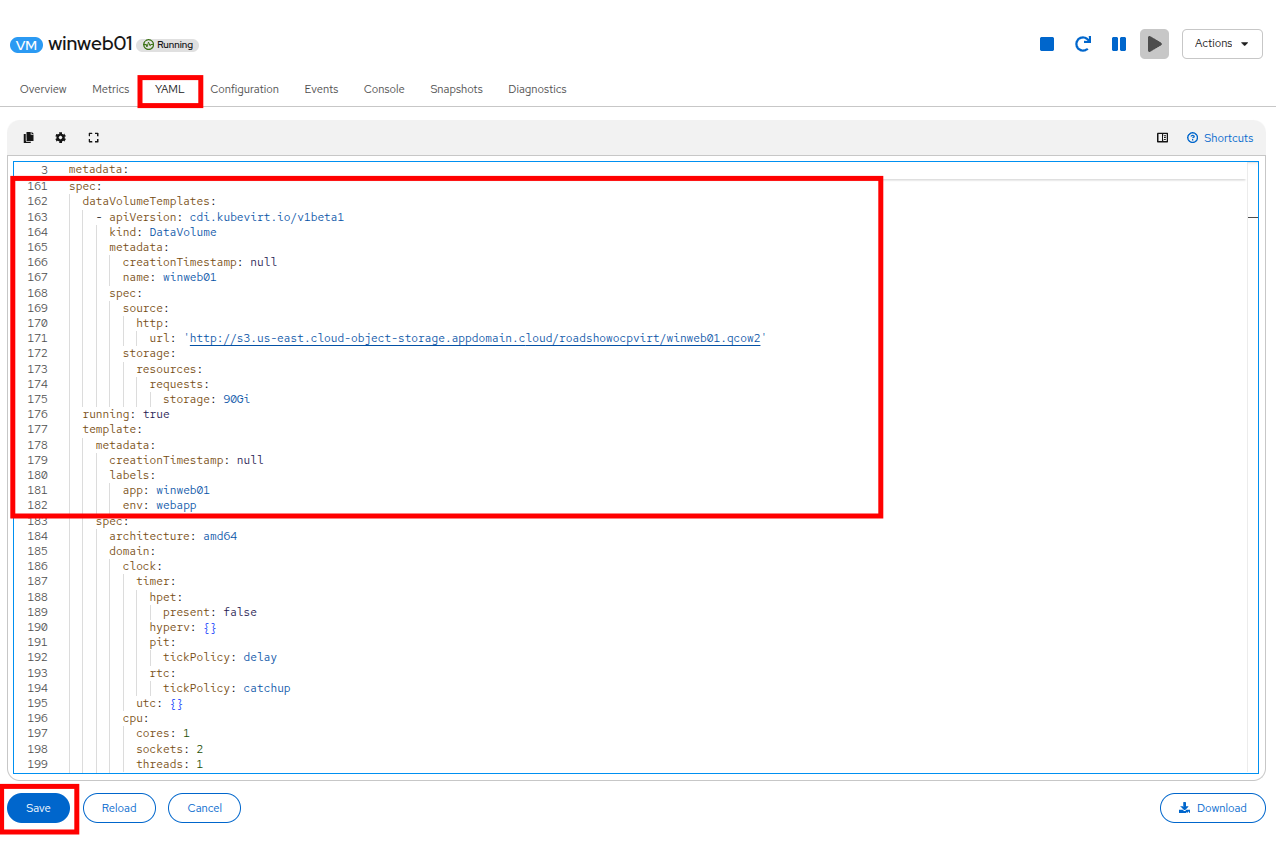 16 Staged VMs YAML