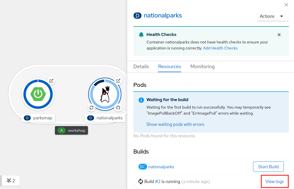 nationalparks java new java build