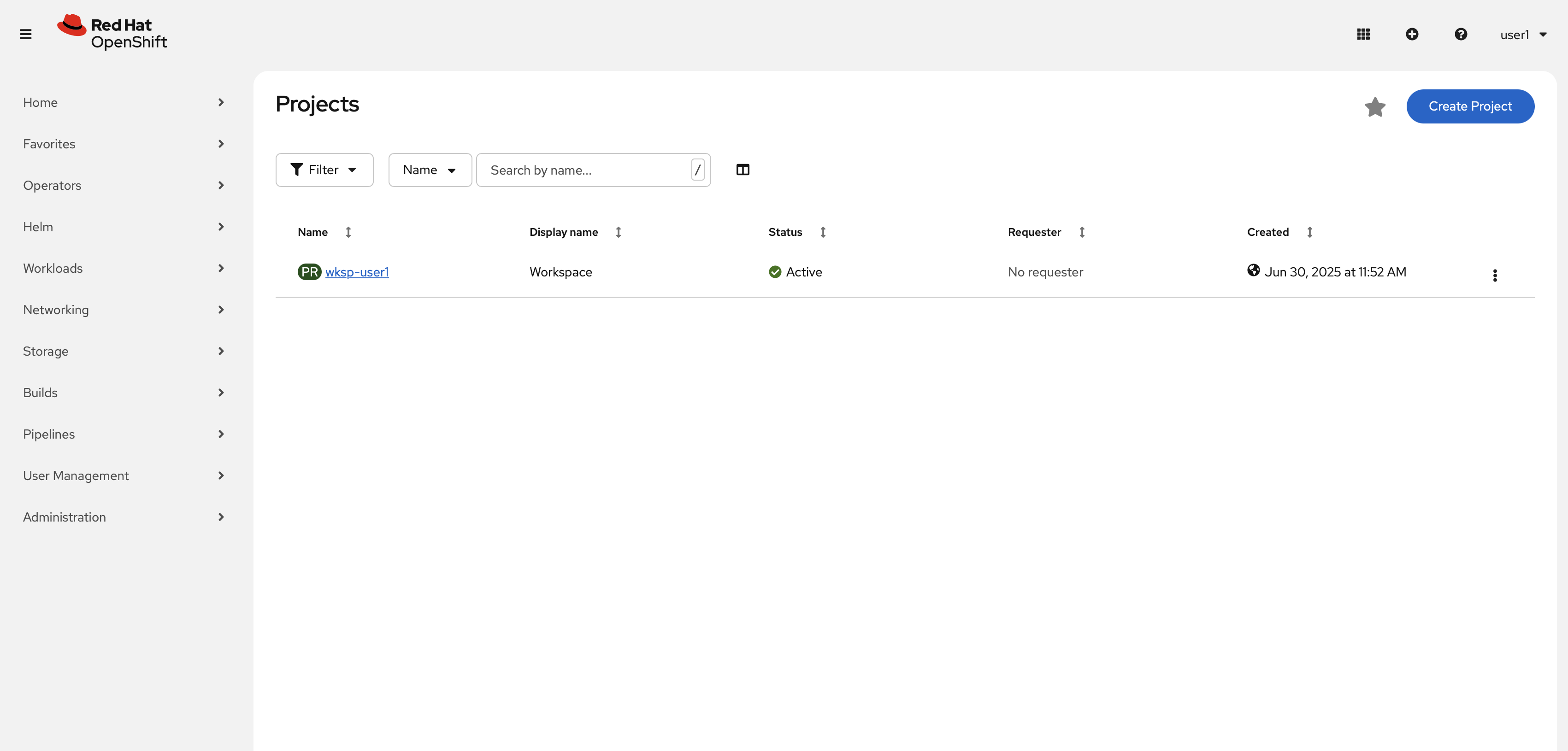 openshift console dashboard