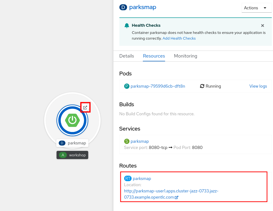 parksmap route created
