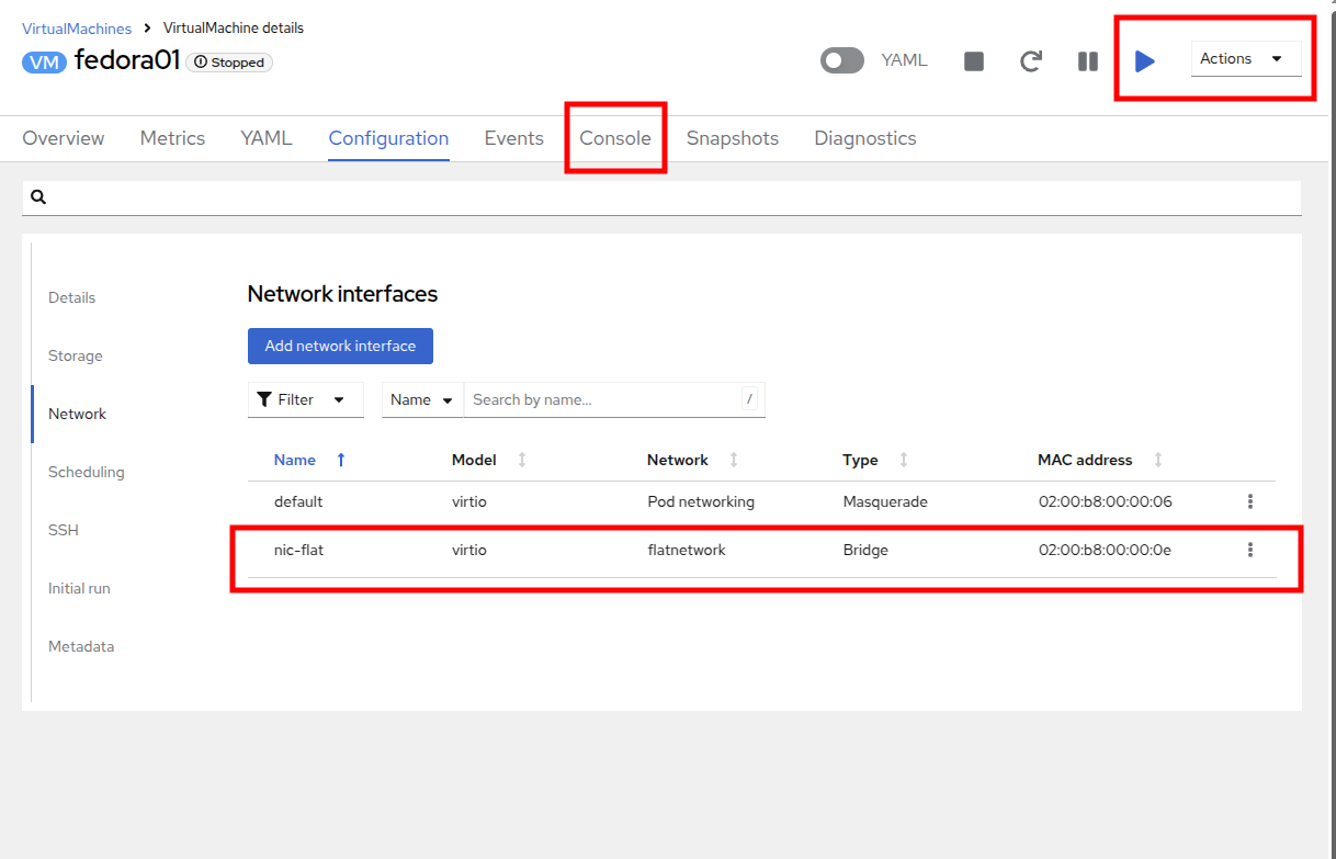 11 VM Network Startup