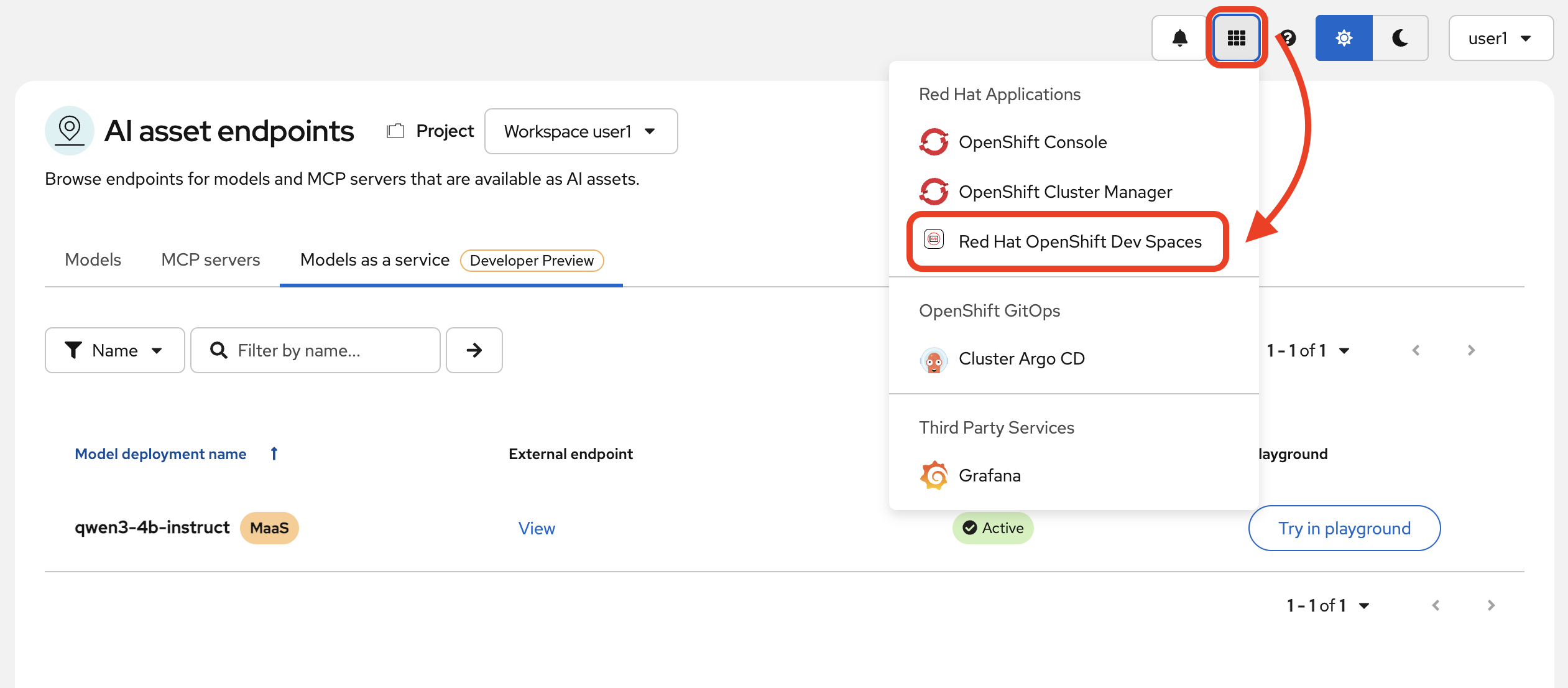 nav devspaces