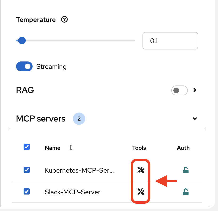 view mcp tools