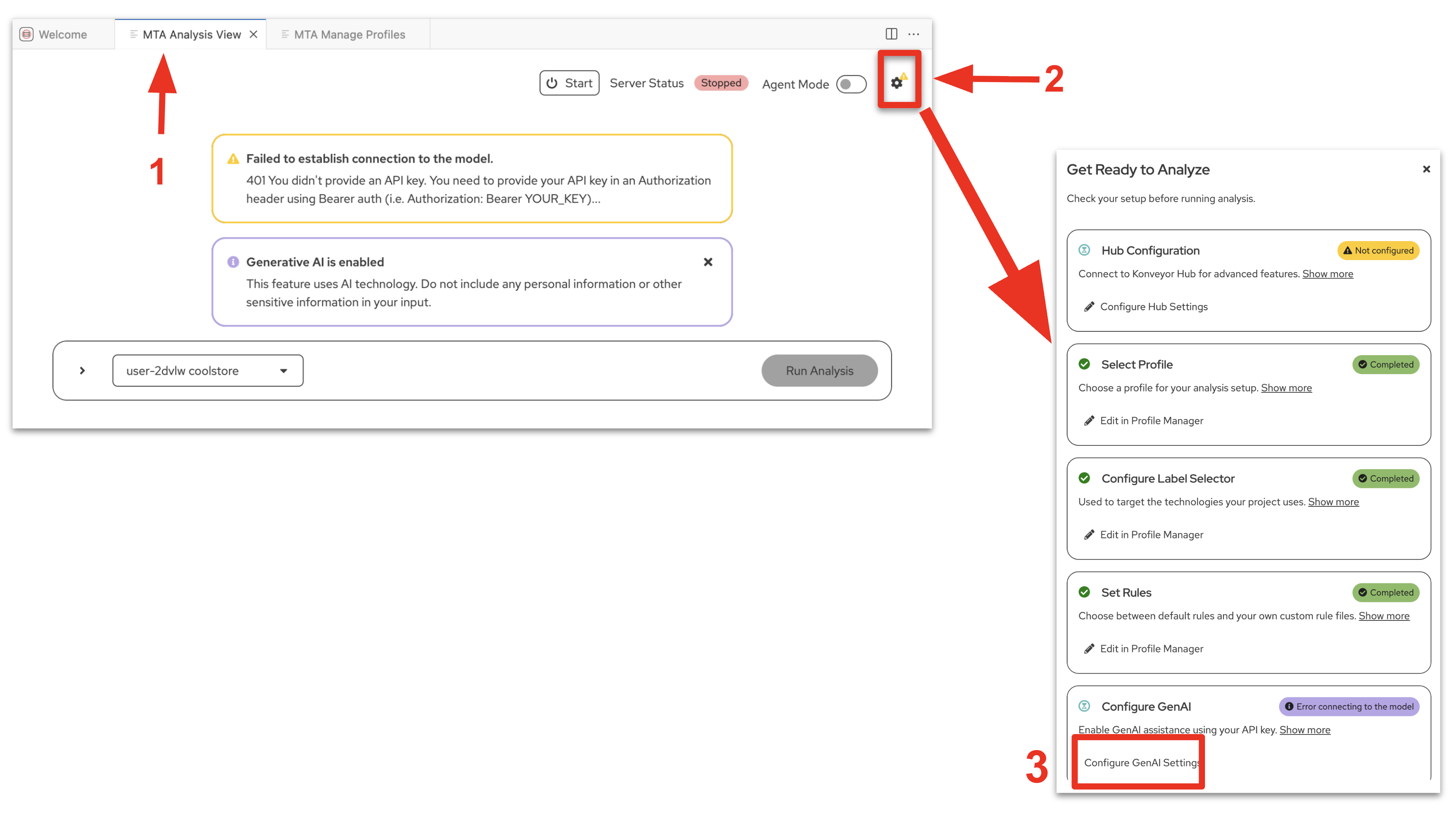 Configure Generative AI Settings