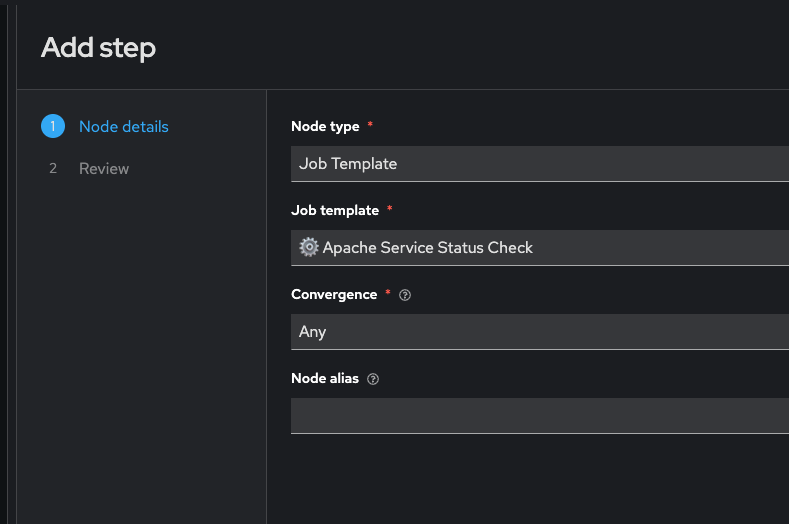 Add Apache Status Check Step