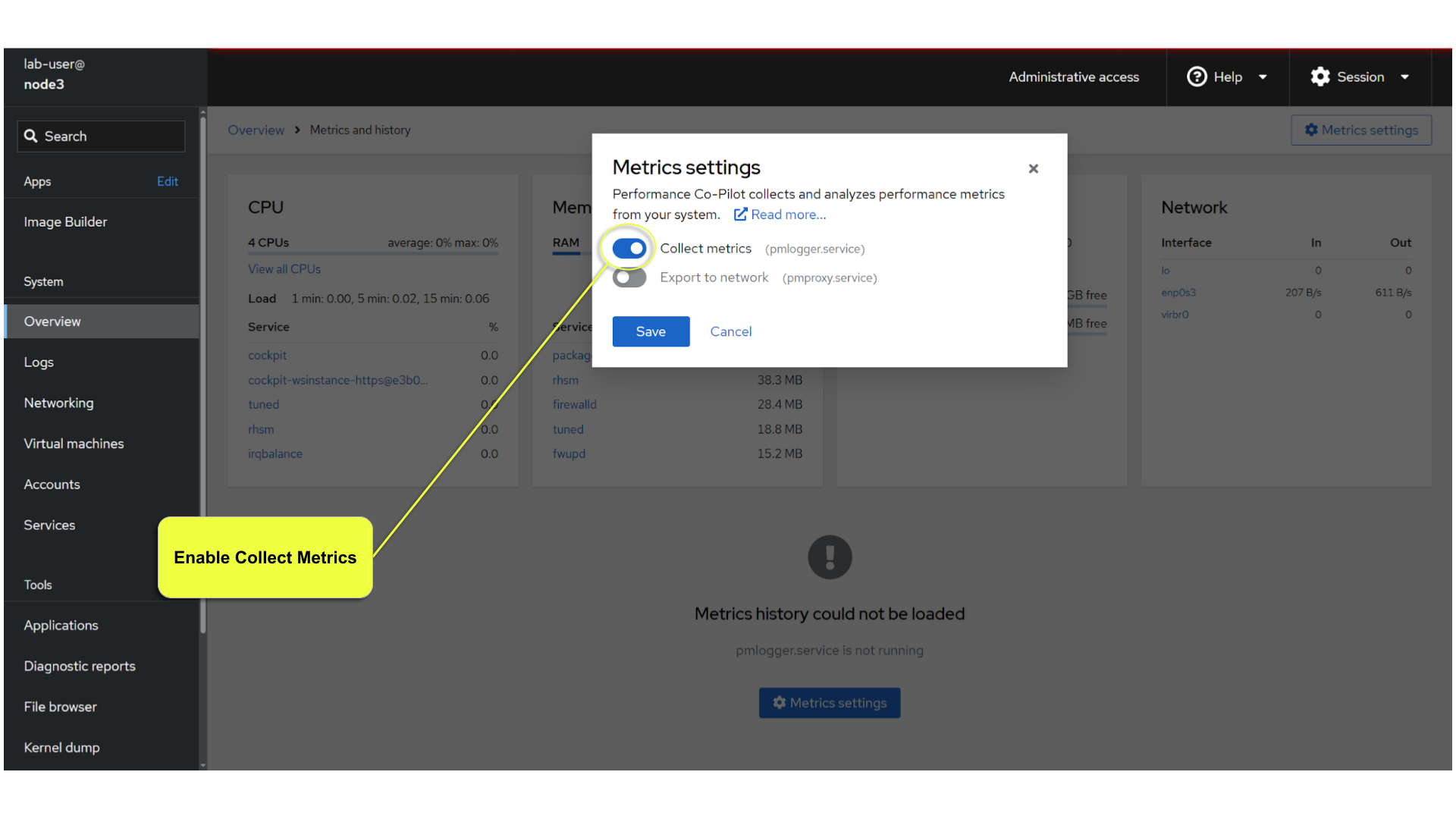 Enable Metrics