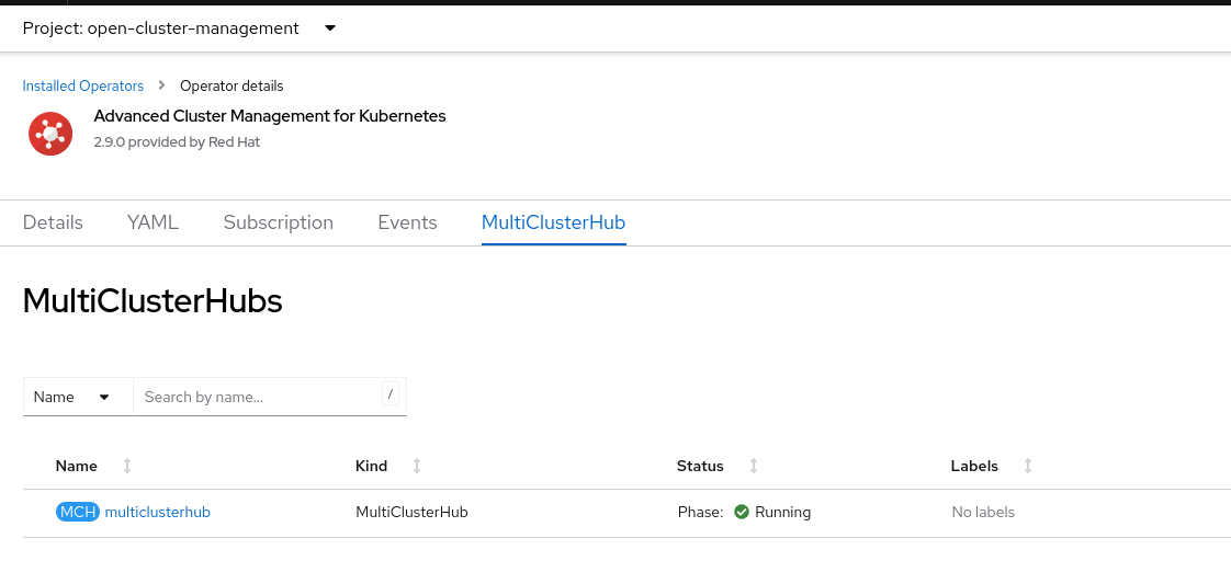 04 ACM MultiCluster hub