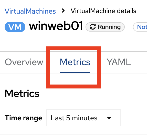 Virtual Machine Metrics