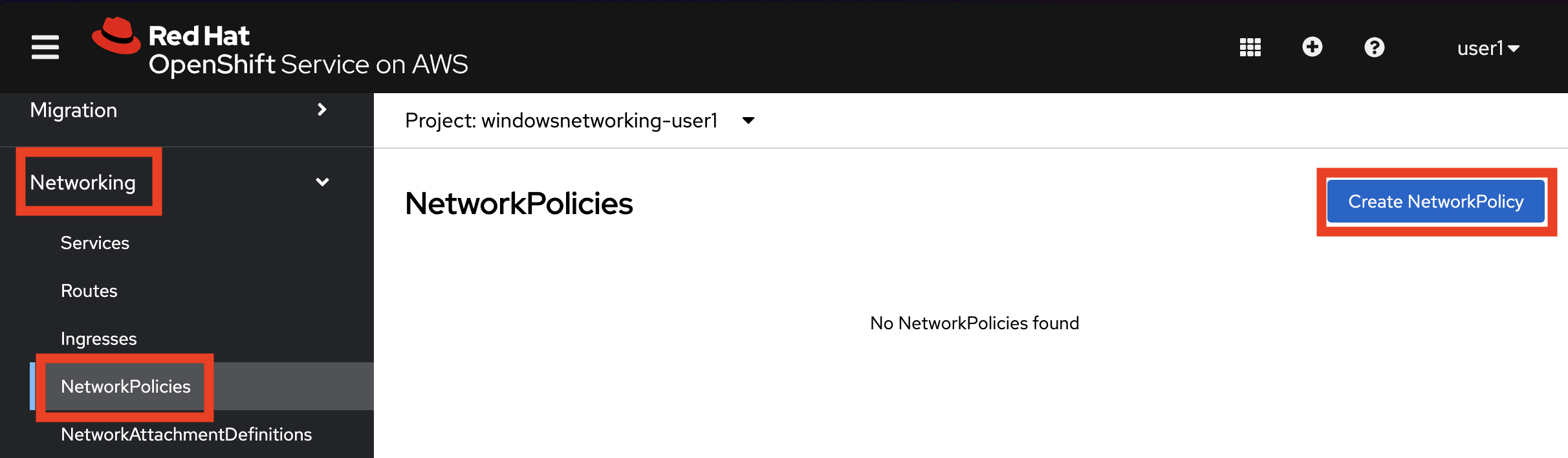 Create NetworkPolicy