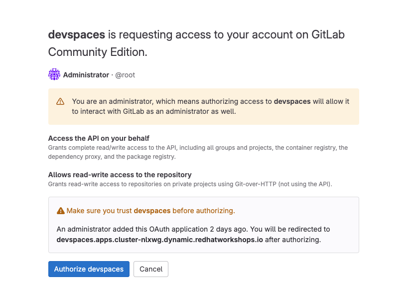 authorise_devspaces_for_gitlab