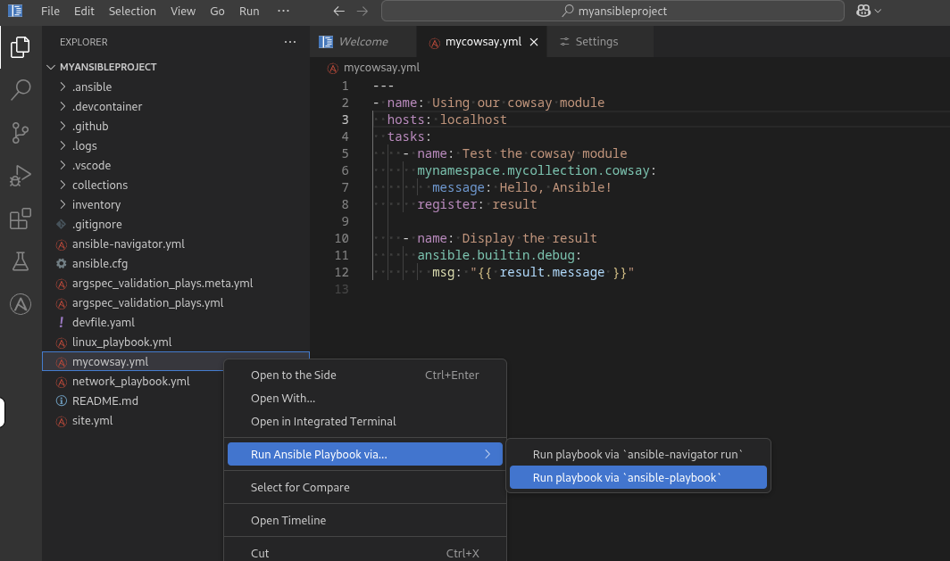 Ansible Navigator TUI