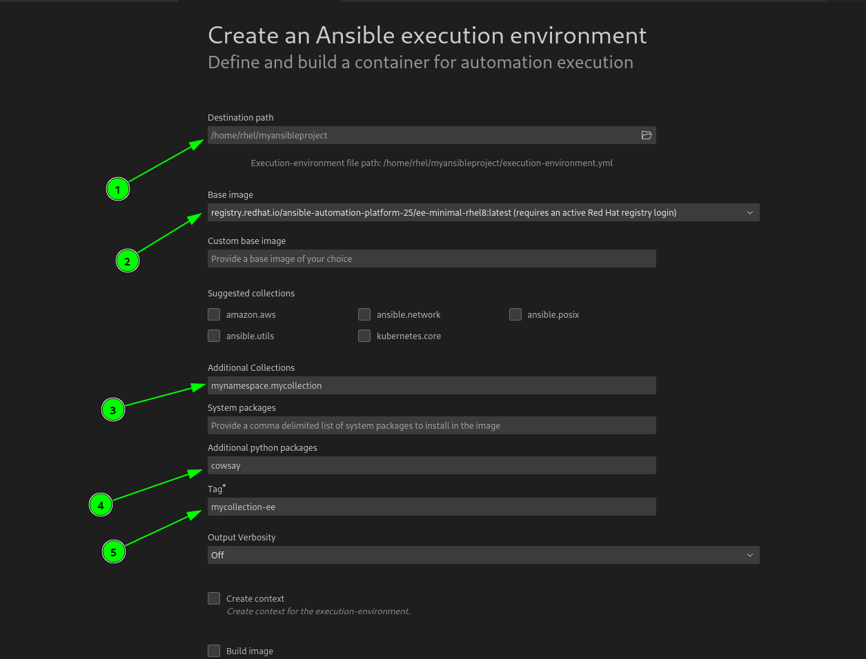 Creating an EE project
