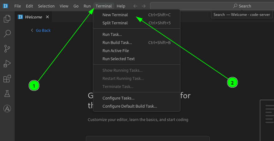 VS Code terminal