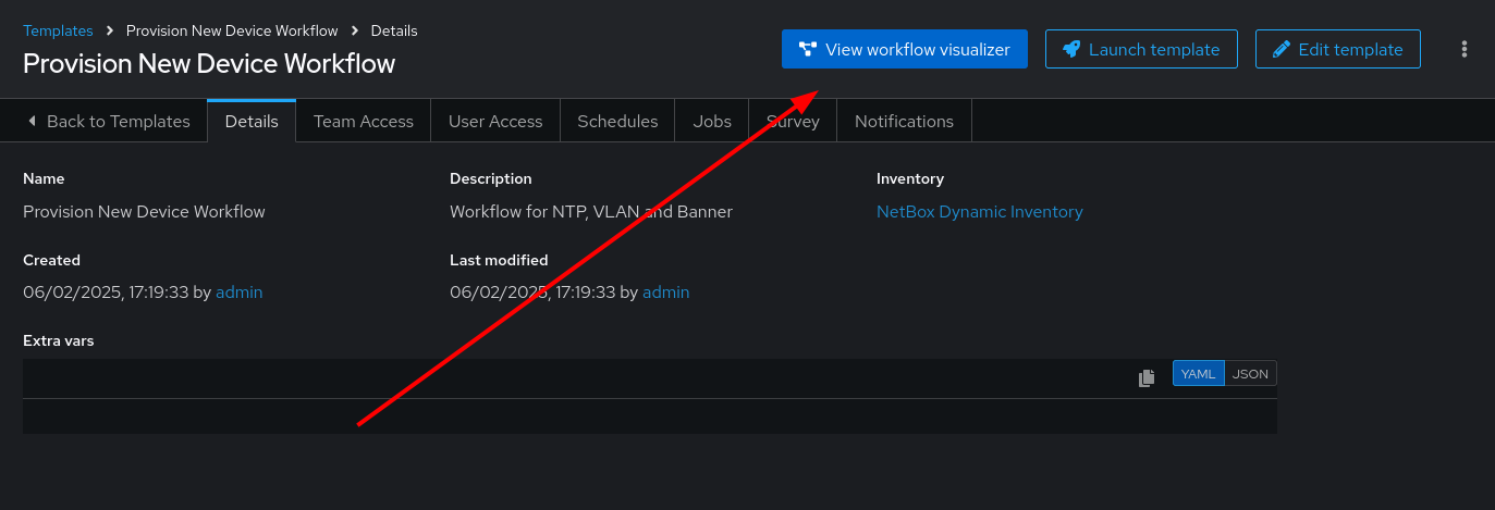 View Workflow Visualizer Button