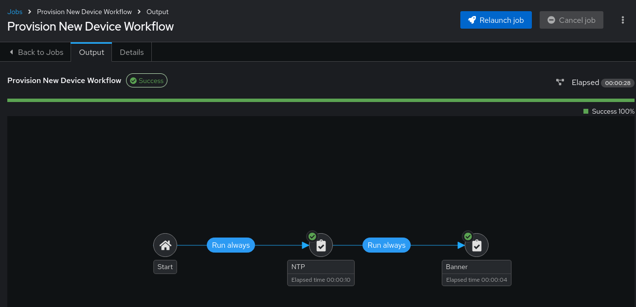 Provision New Device Workflow Success