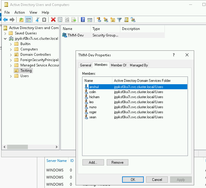 Active Directory Structure - Accounts and OUs
