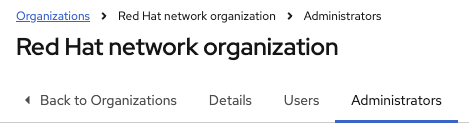 Administrator tab