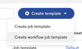 Add workflow template button