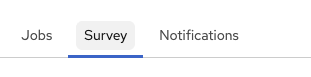 Survey tab