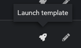 Launch job template from Templates list