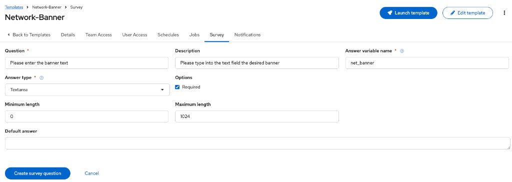 Survey question one